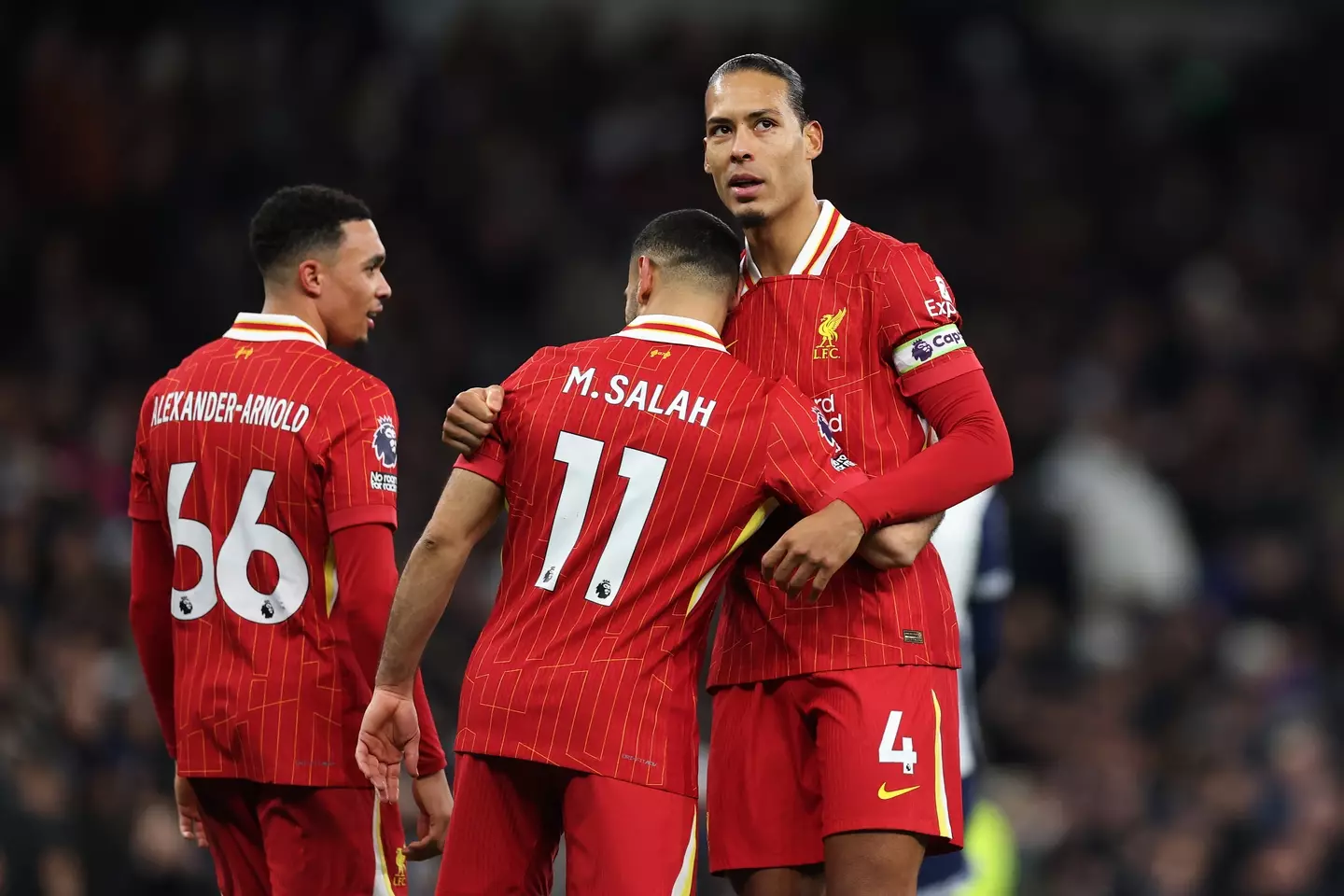 Trent Alexander-Arnold and Virgil van Dijk stay under Musk's simulated ownership - but Mo Salah does not (Image: Getty)