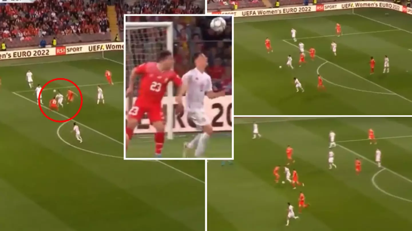 Gavi Takes The P**s Out Of Three Switzerland Players In Filthy Run From His Own Box