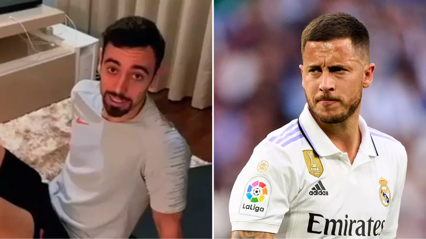 Bruno Fernandes sends classy message to Eden Hazard as Belgian announces retirement