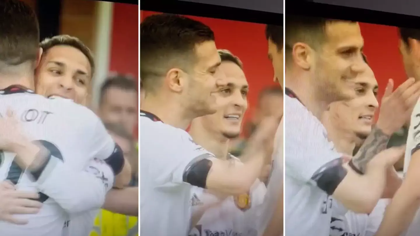 Man United fans notice Antony's reaction to Harry Maguire after goal against Nottingham Forest