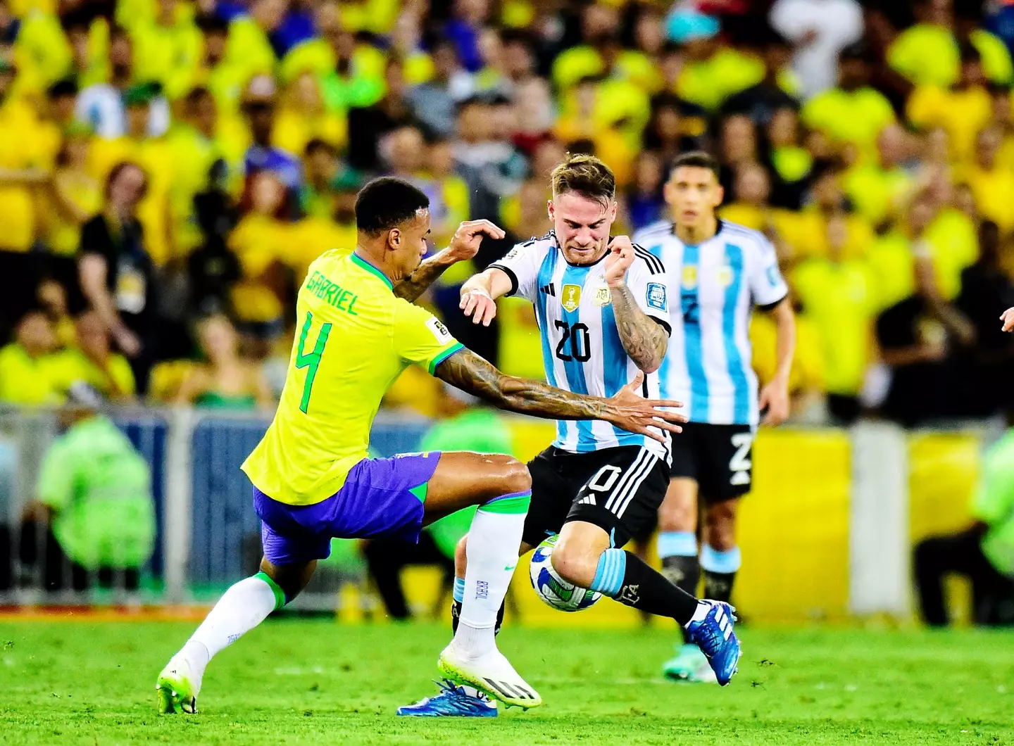 Alexis Mac Allister in action for Argentina. Image: Getty
