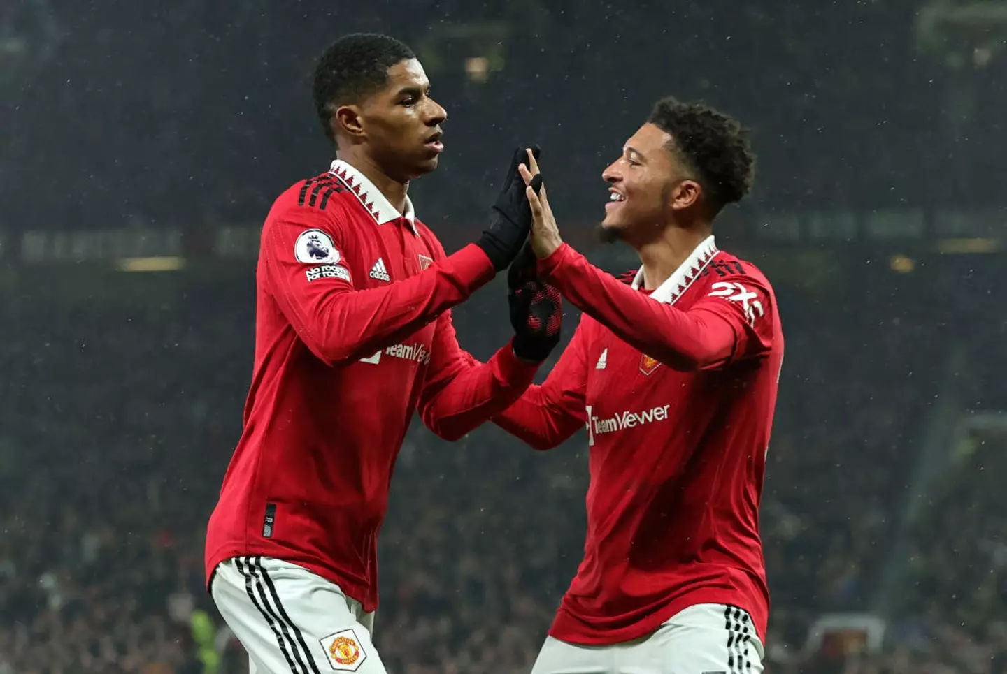 Marcus Rashford and Jadon Sancho were Man United teammates (Credit:Getty)