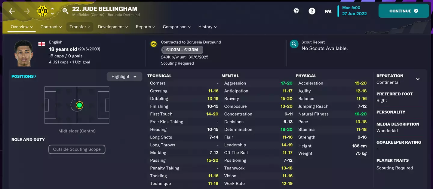 Image credit: Football Manager 2023 beta