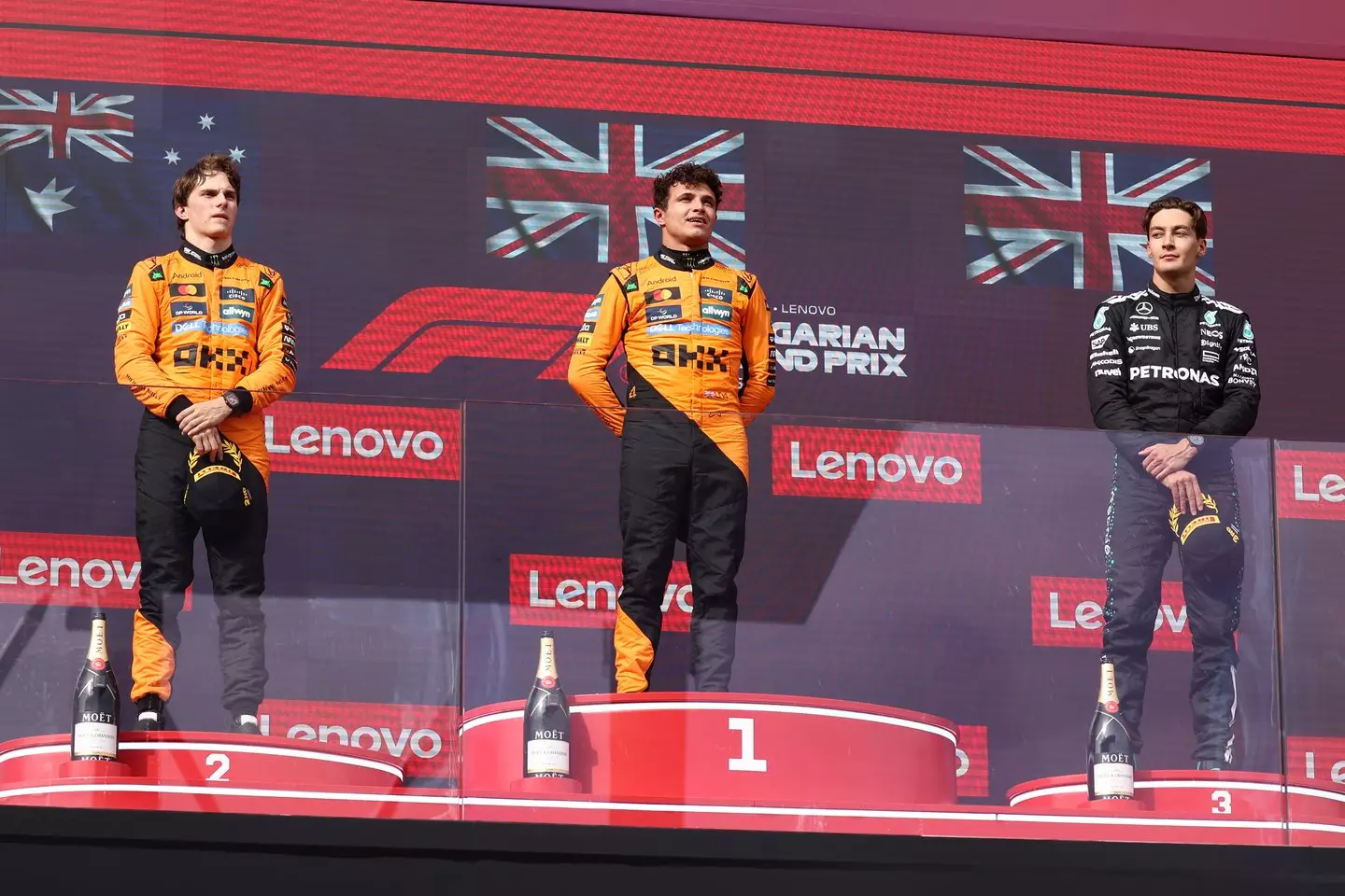 Oscar Piastri was beaten by Lando Norris at the Hungarian Grand Prix. Image: Getty