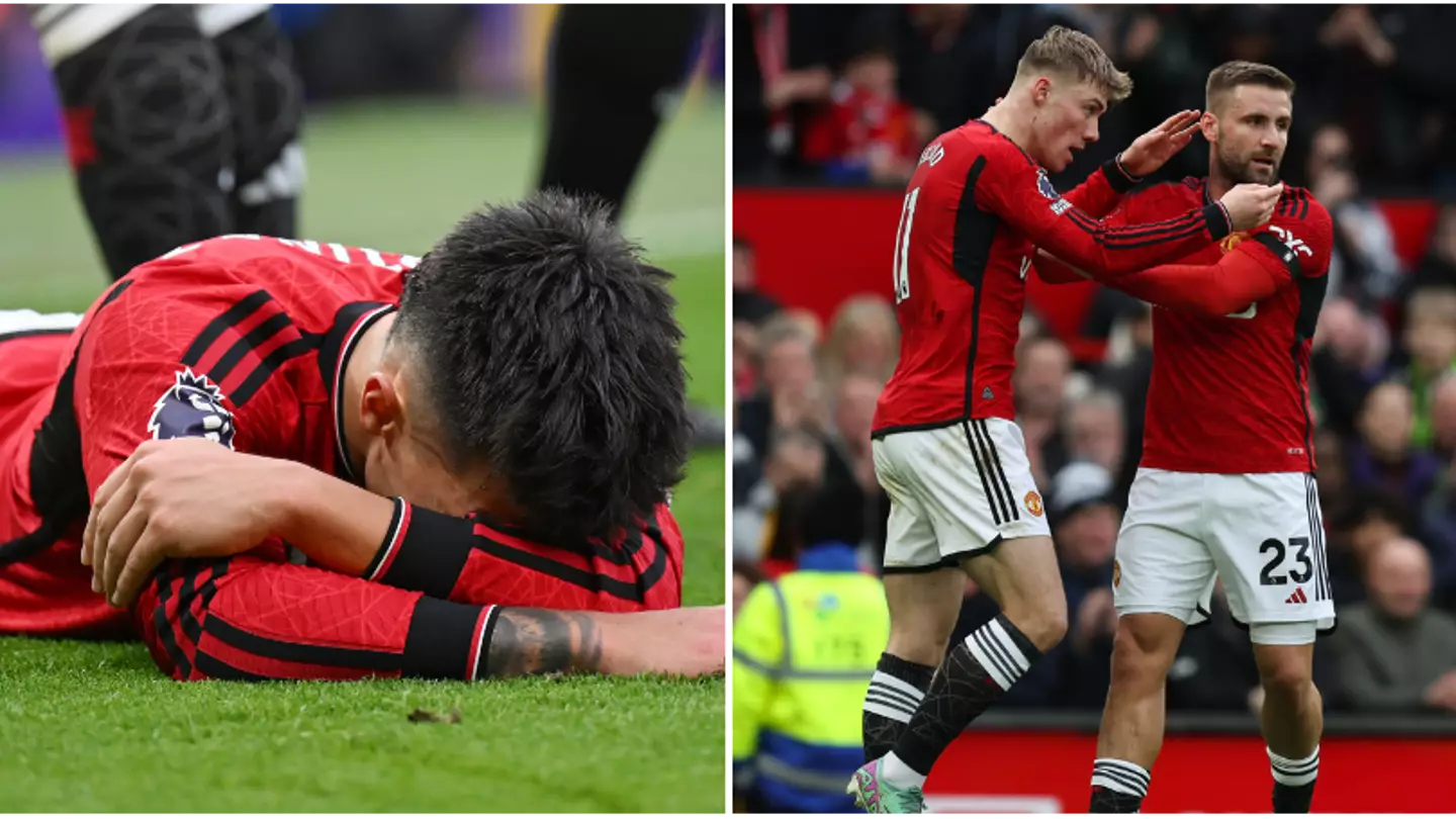 Man Utd fans spot what Luke Shaw did immediately after Lisandro Martinez injury