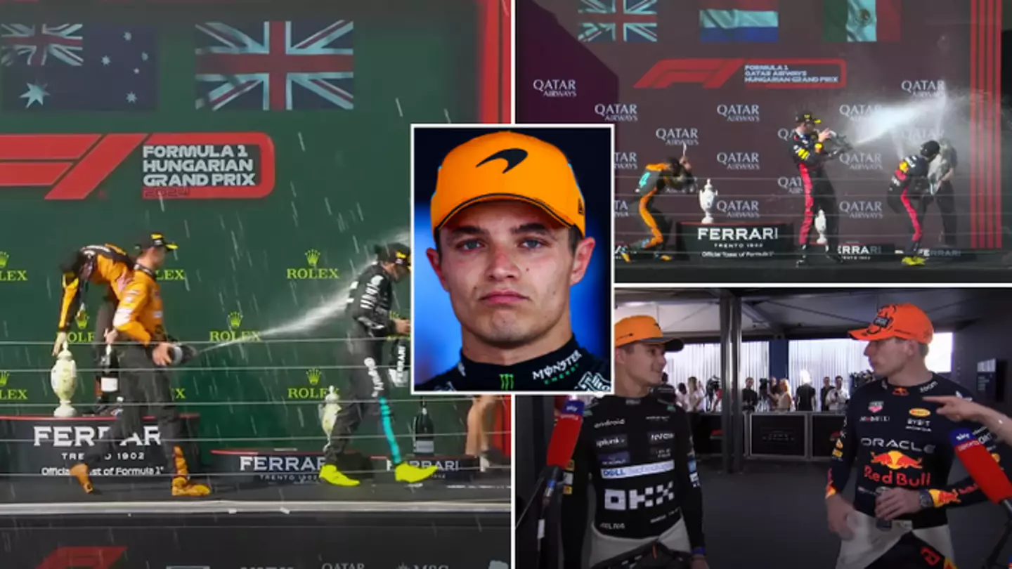 Lando Norris almost repeated ‘podium disaster’ in Hungary GP celebrations following controversial team orders