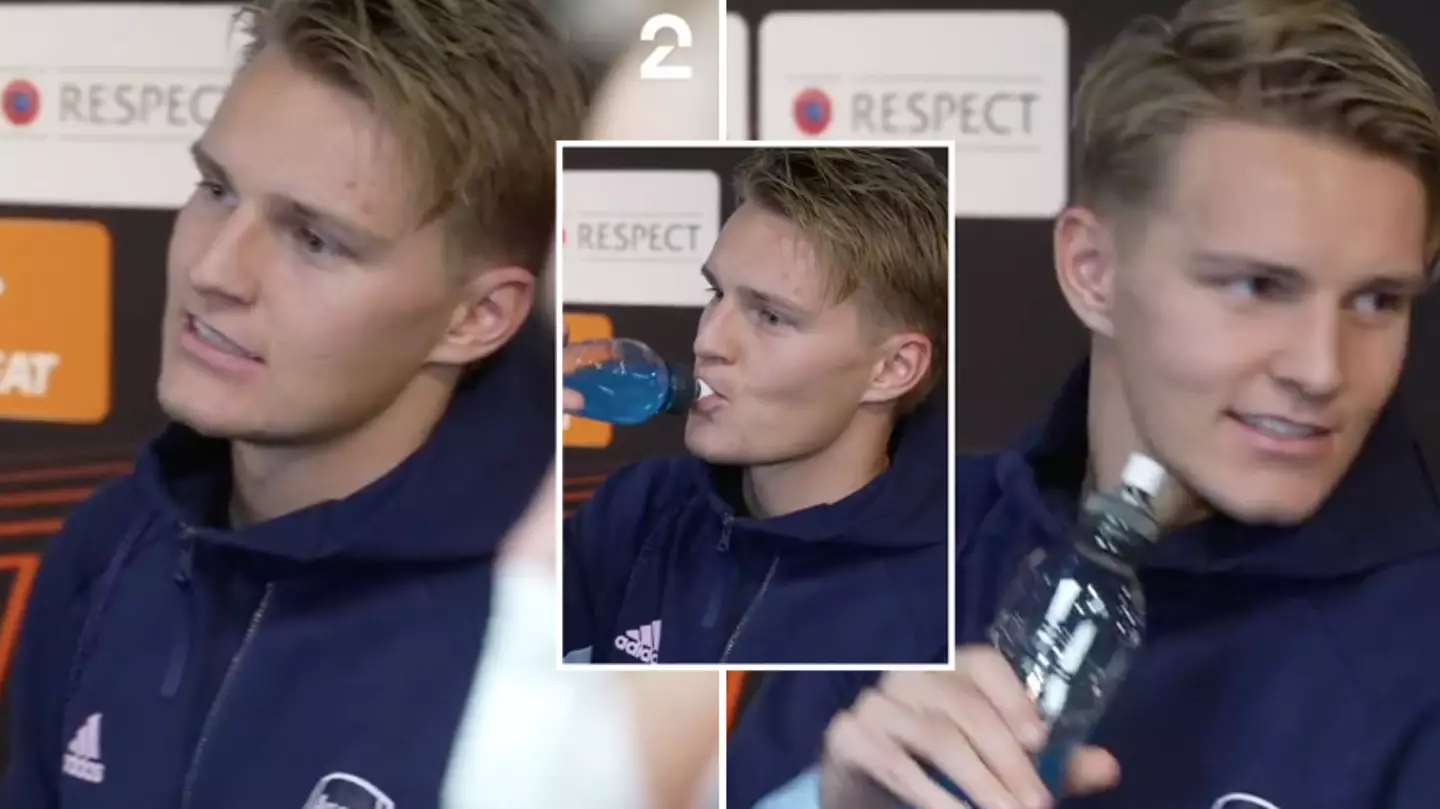 Journalist started singing to Martin Odegaard after Arsenal beat Bodo Glimt, he didn't know how to react