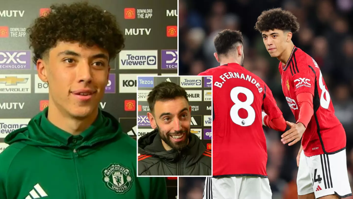 Bruno Fernandes’ gesture to Ethan Wheatley after he pulled him to one side on Man Utd debut sums him up