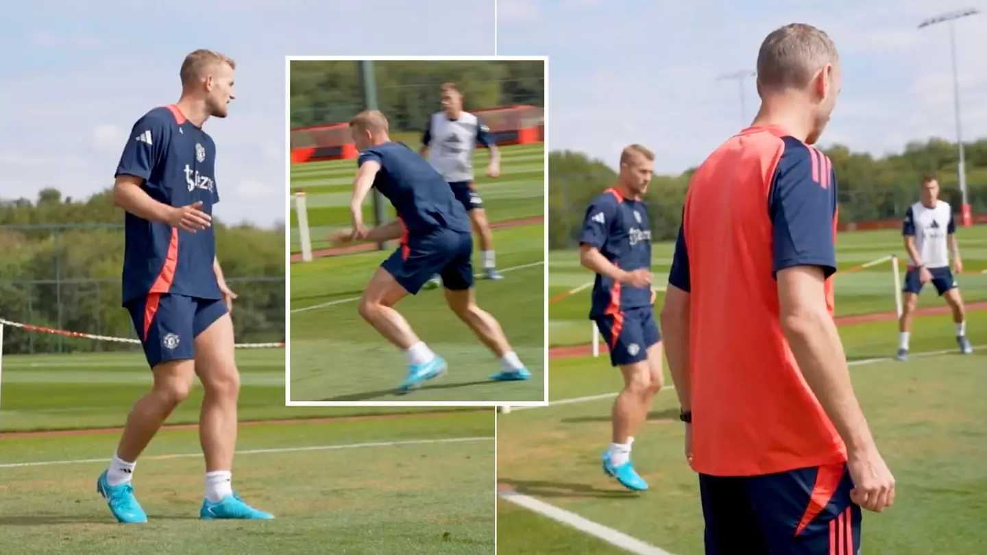 Man Utd fans are all making the same point after Matthijs de Ligt takes part in first training session