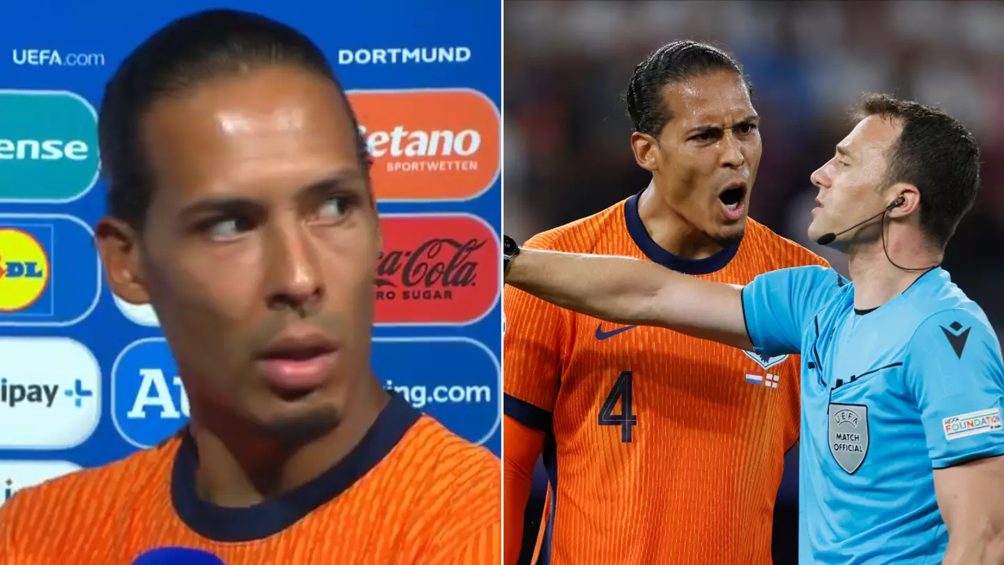 Virgil van Dijk's furious eight-word response when asked again about the referee after England defeat