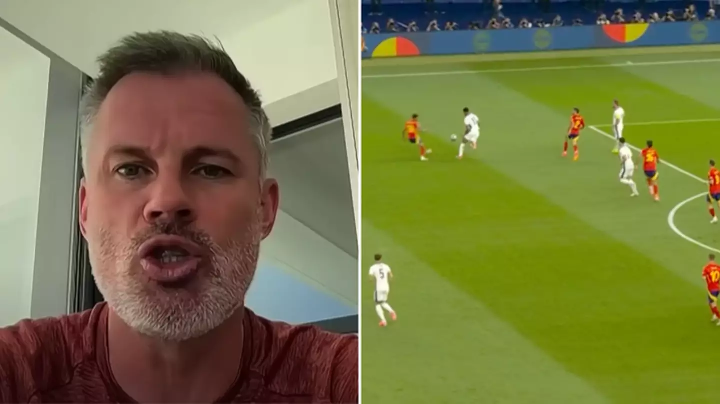 Jamie Carragher says he 'cannot believe' what England player was doing vs Spain