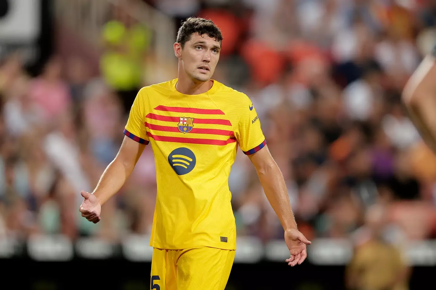 Andreas Christensen in action for Barcelona. Image: Getty