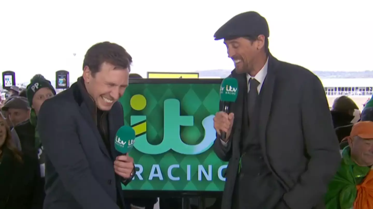 Peter Crouch shocks ITV viewers with comment about wife Abbey Clancy during live Cheltenham broadcast