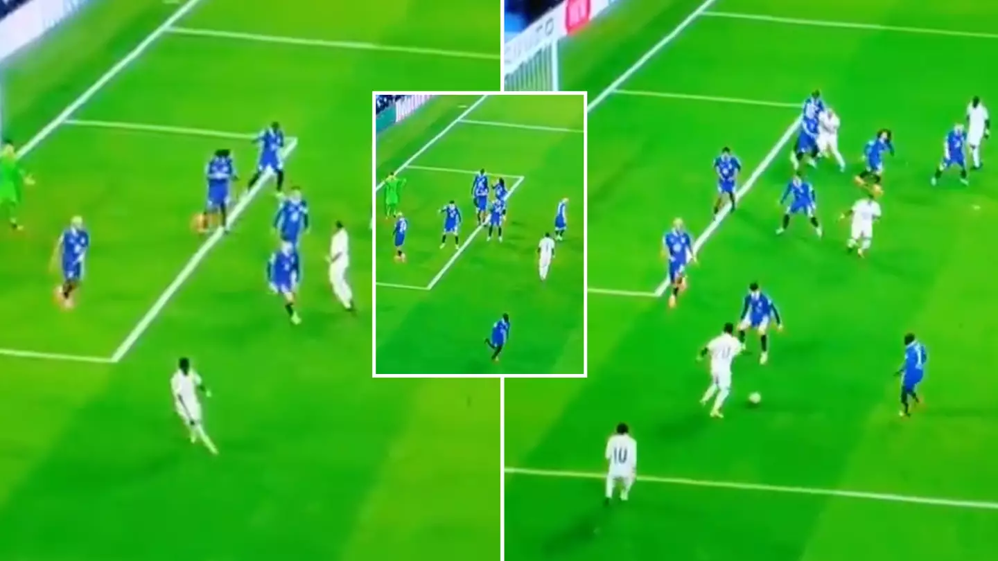 Chelsea's Wesley Fofana appears to read note seconds before Real Madrid score