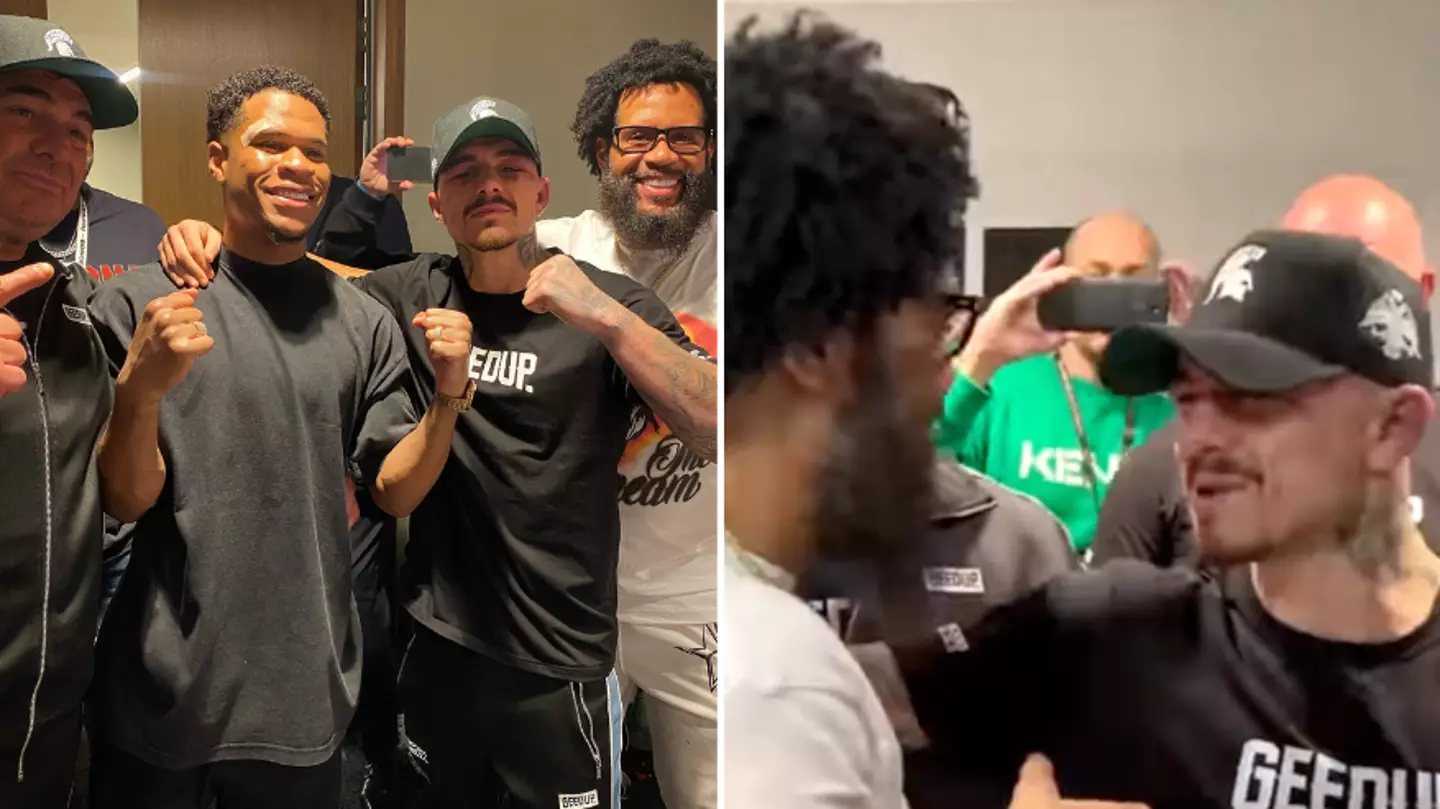 Touching moment between Devin Haney's father and George Kambosos Jr proves the mutual respect they have - Boxing - SPORTbible