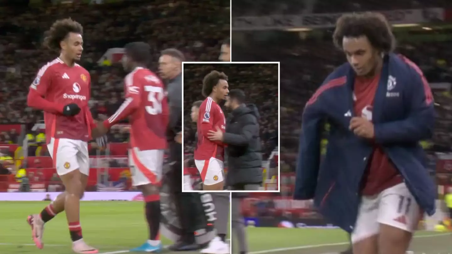 Fans spot what Joshua Zirkzee did after storming down tunnel following brutal first half substitution from Ruben Amorim