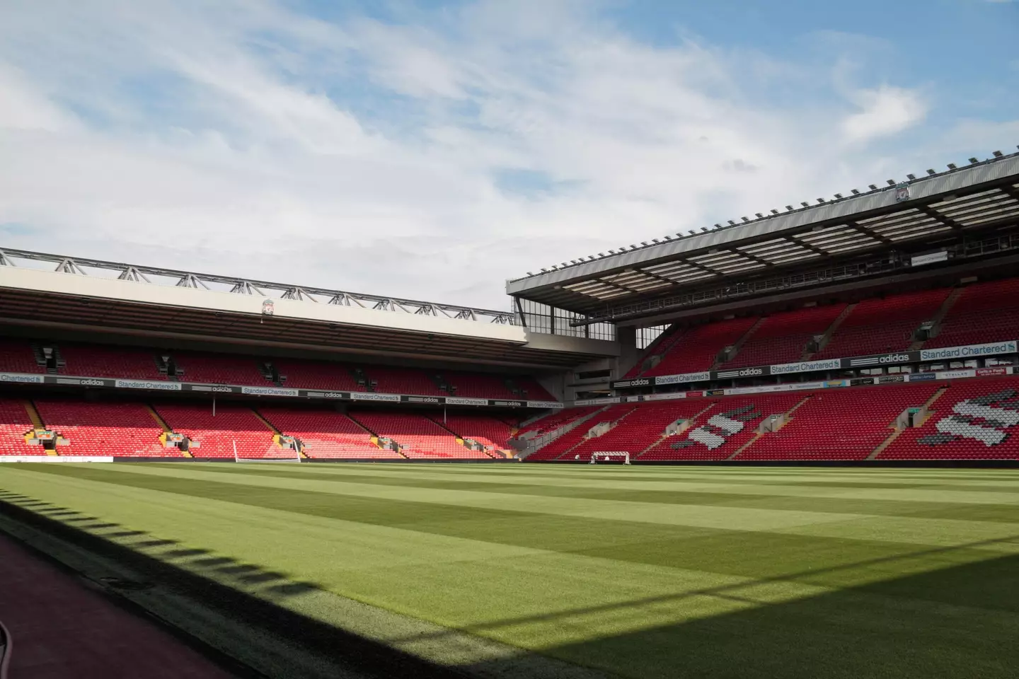 Liverpool are currently redeveloping their Anfield Road stand (Image: Alamy)