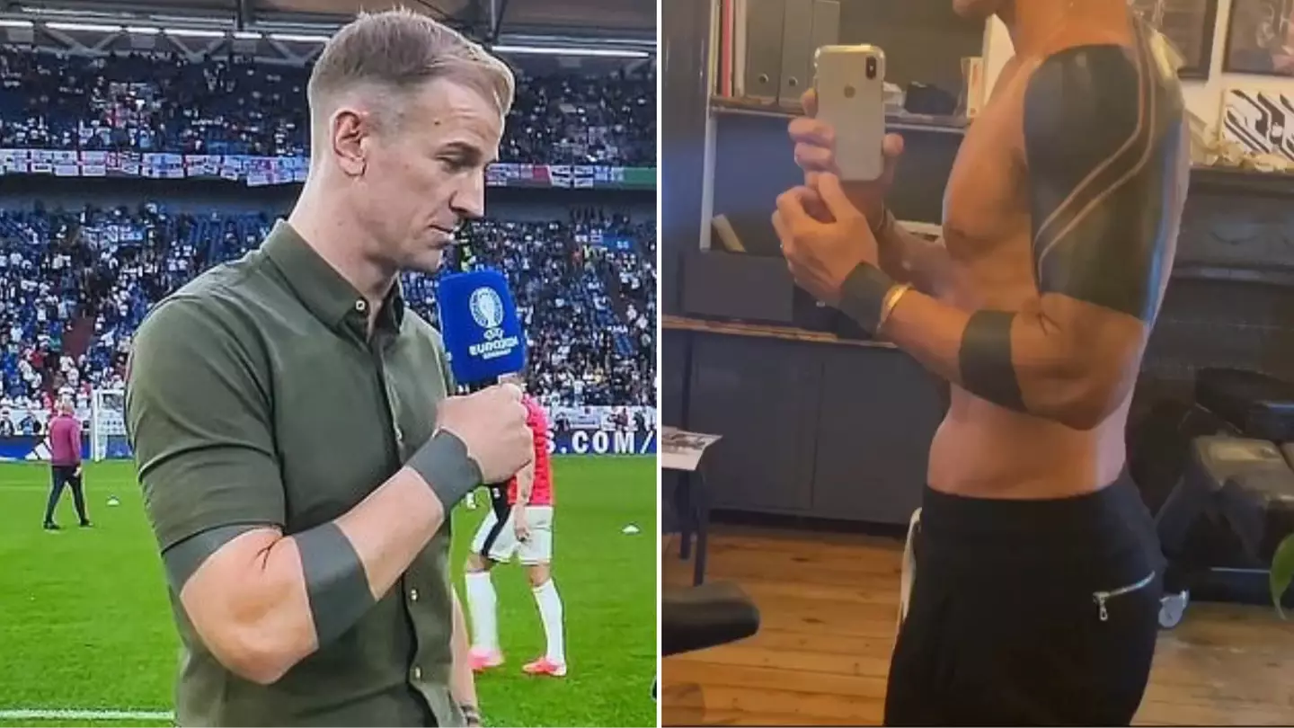 Joe Hart has two other bizarre tattoos which were covered up in BBC coverage