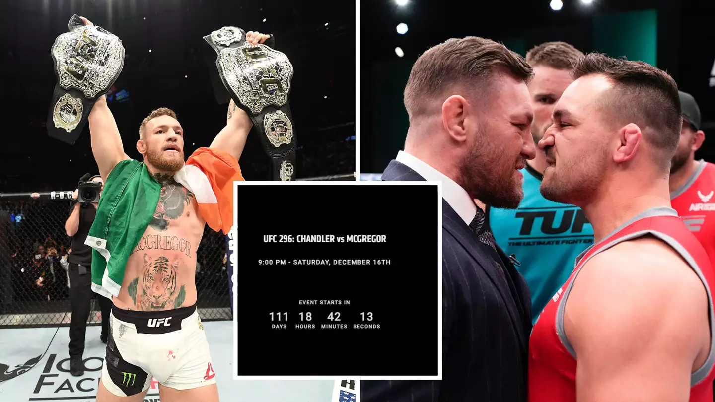 Conor McGregor seemingly confirms UFC return against Michael Chandler in December