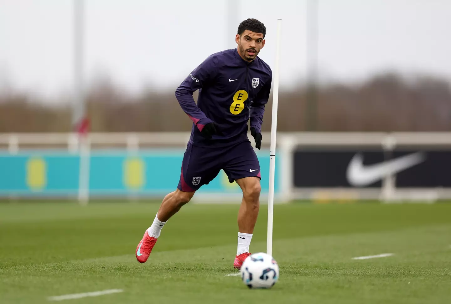 Morgan Gibbs-White during England training. Image: Getty