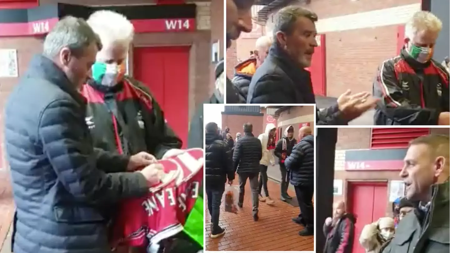 Roy Keane Called 'Absolute P***k' By Fan In Confrontation Outside Of Old Trafford, Man United Legend Hits Back In Heated Exchange