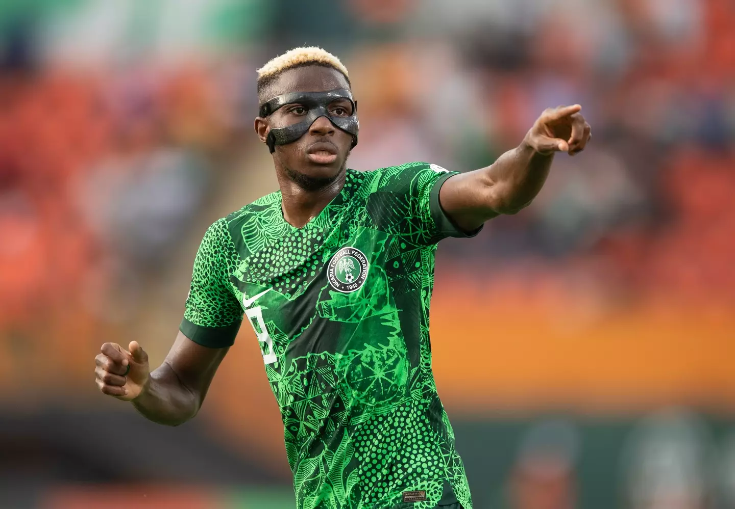 Osimhen is currently at the Africa Cup of Nations with Nigeria (Getty)