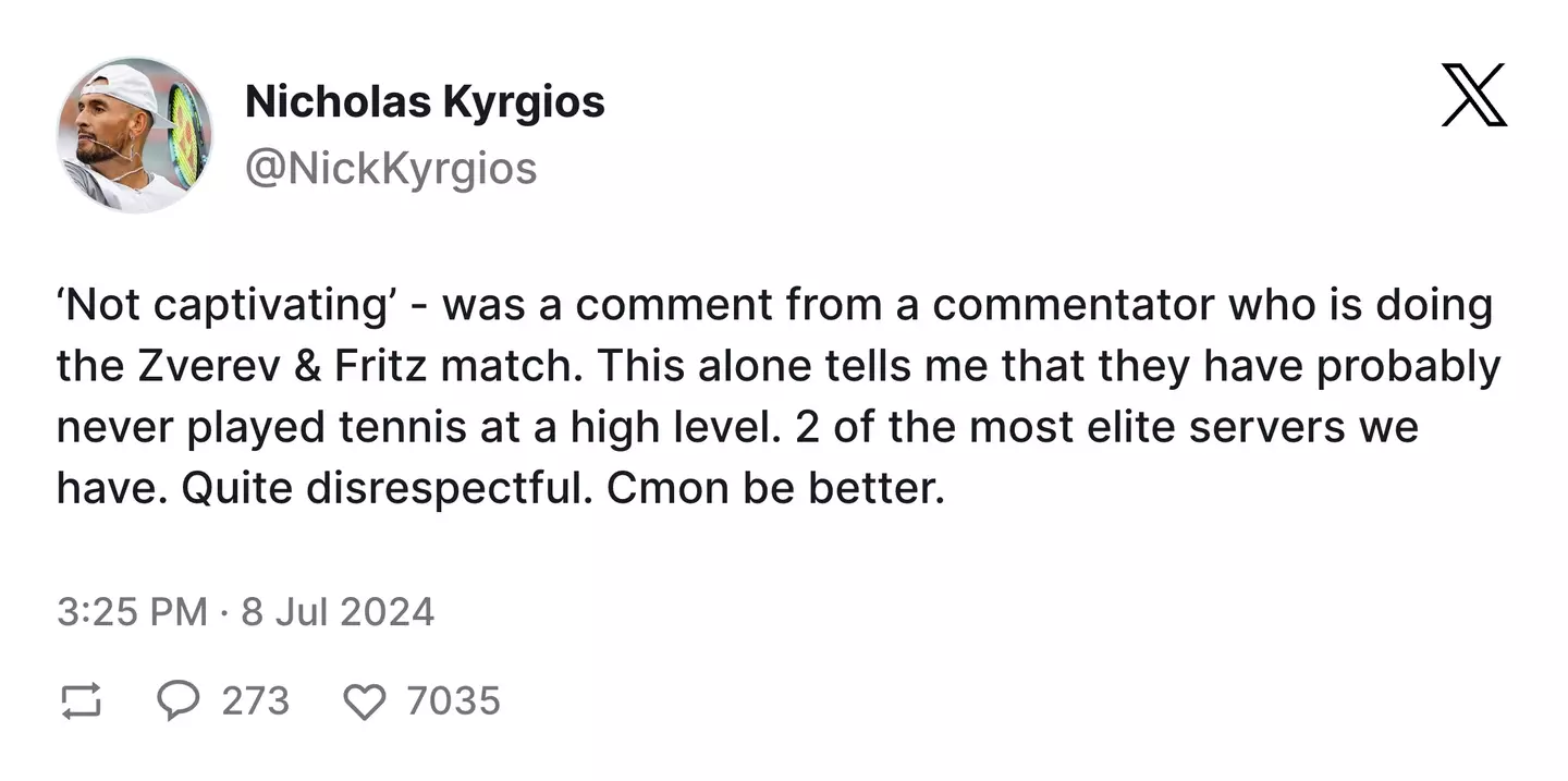 Nick Kyrgios X