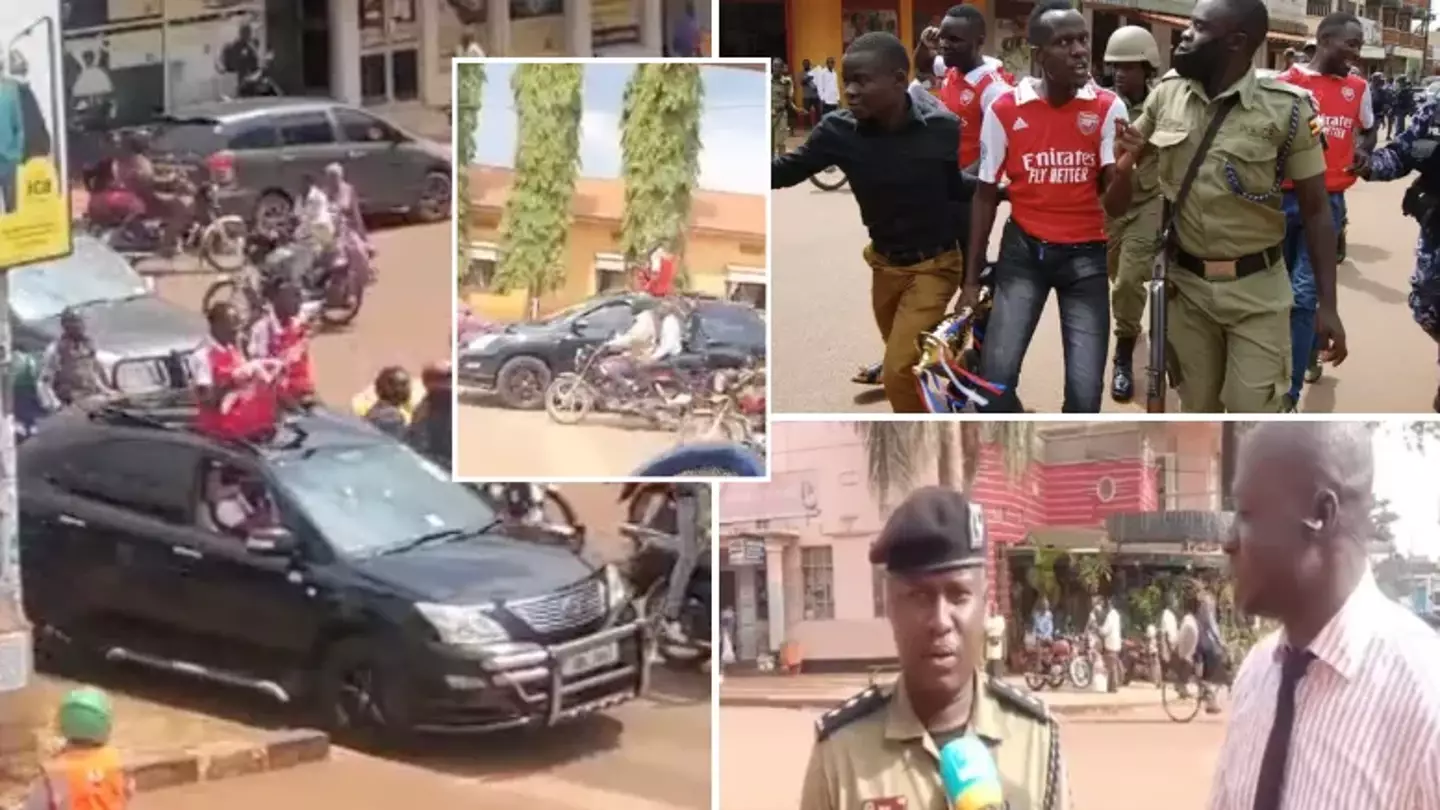 Arsenal fans in Uganda arrested for celebrating Man United win questioned as they 'didn't know when Invincibles was'