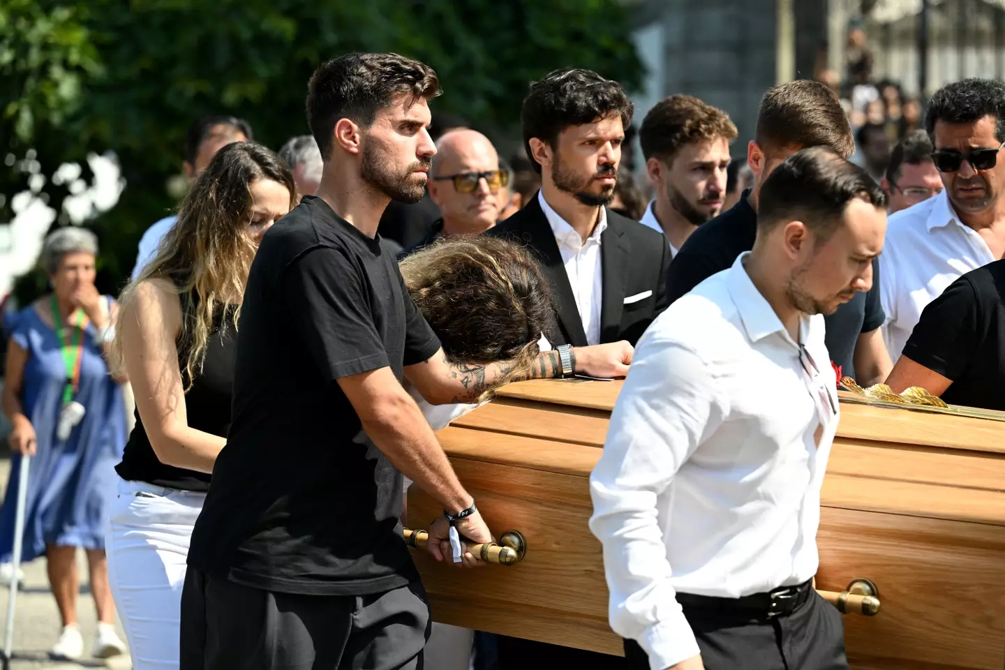 Ruben Neves carried Jota's coffin at his funeral. Image: Getty