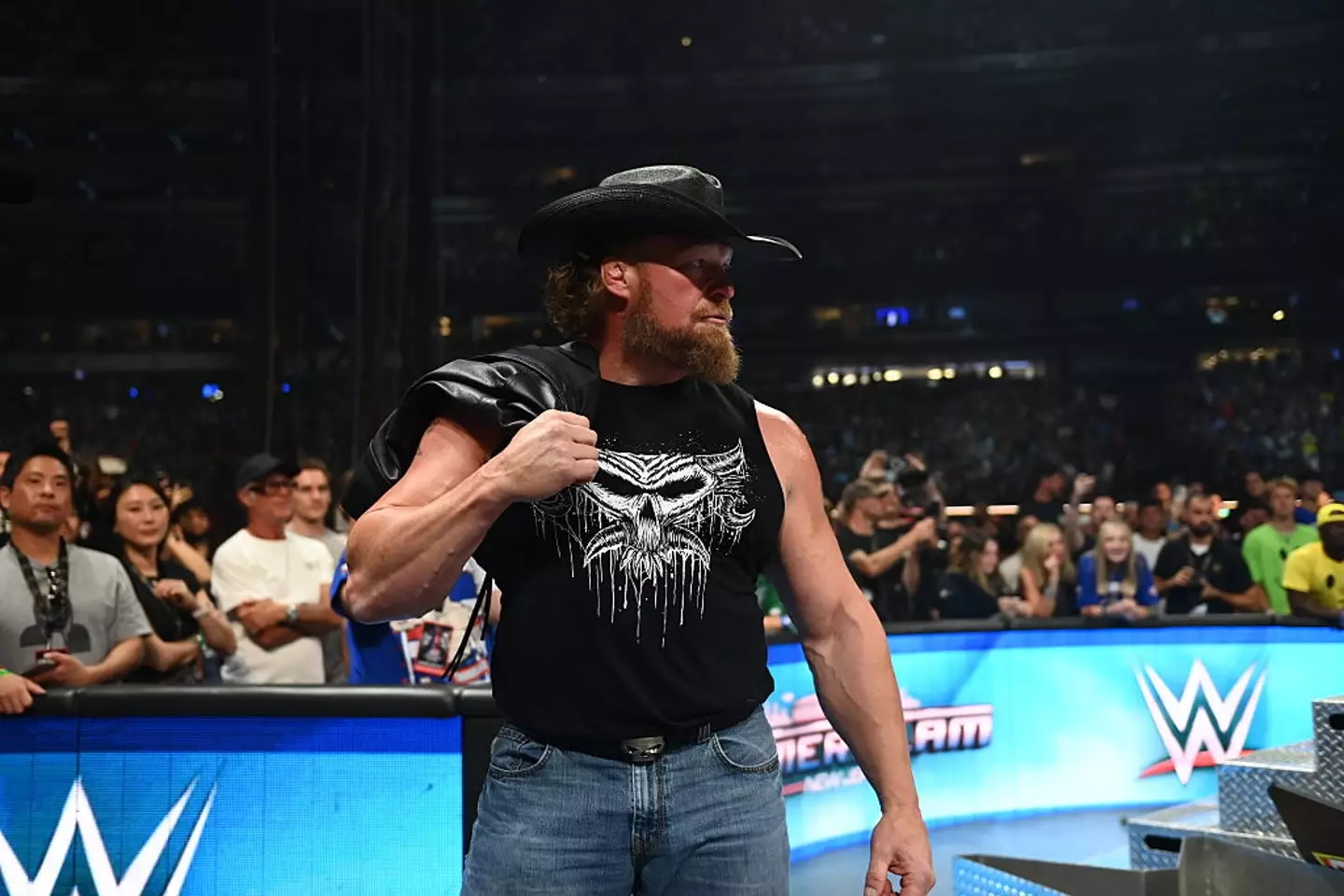 Lesnar returned to WWE at SummerSlam (Image: Getty/WWE)