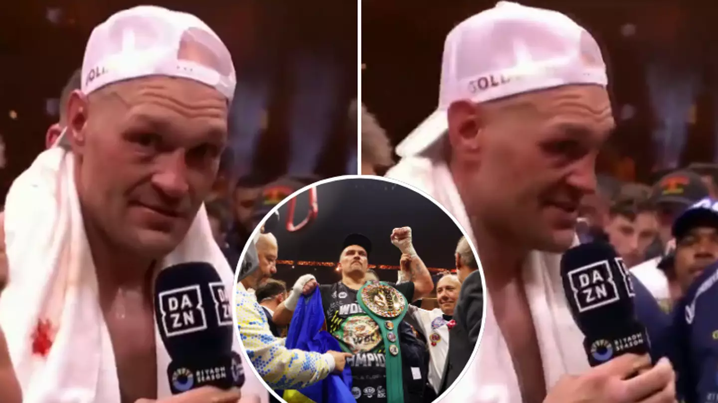 Tyson Fury slammed by fans for what he said moments after Oleksandr Usyk defeat