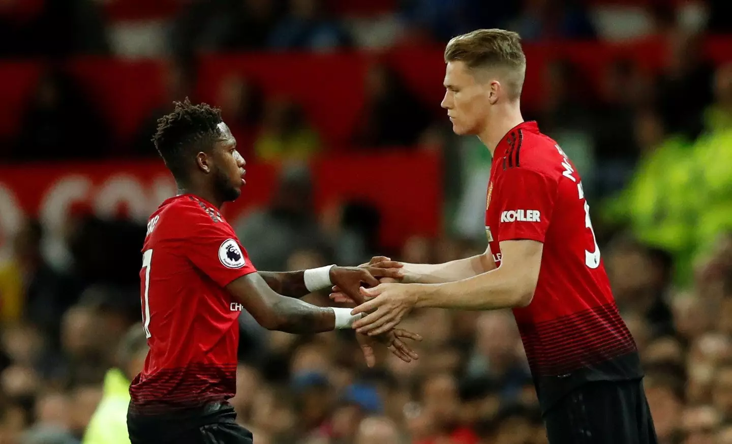 Fred and Scott McTominay are United's regular midfield pairing. (Image