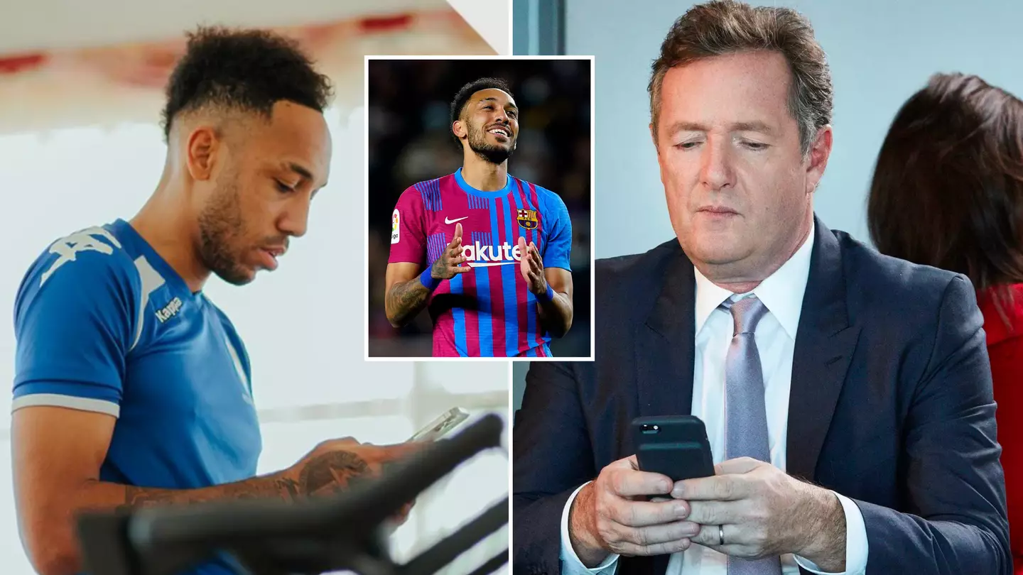 Pierre-Emerick Aubameyang Responds To Piers Morgan's Tweet About Arsenal Departure, It's Gone Viral