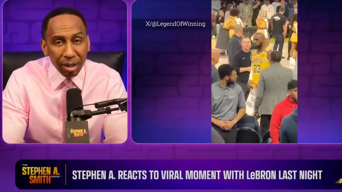 Stephen A. Smith reveals exactly what LeBron James said to him during clash at Lakers game