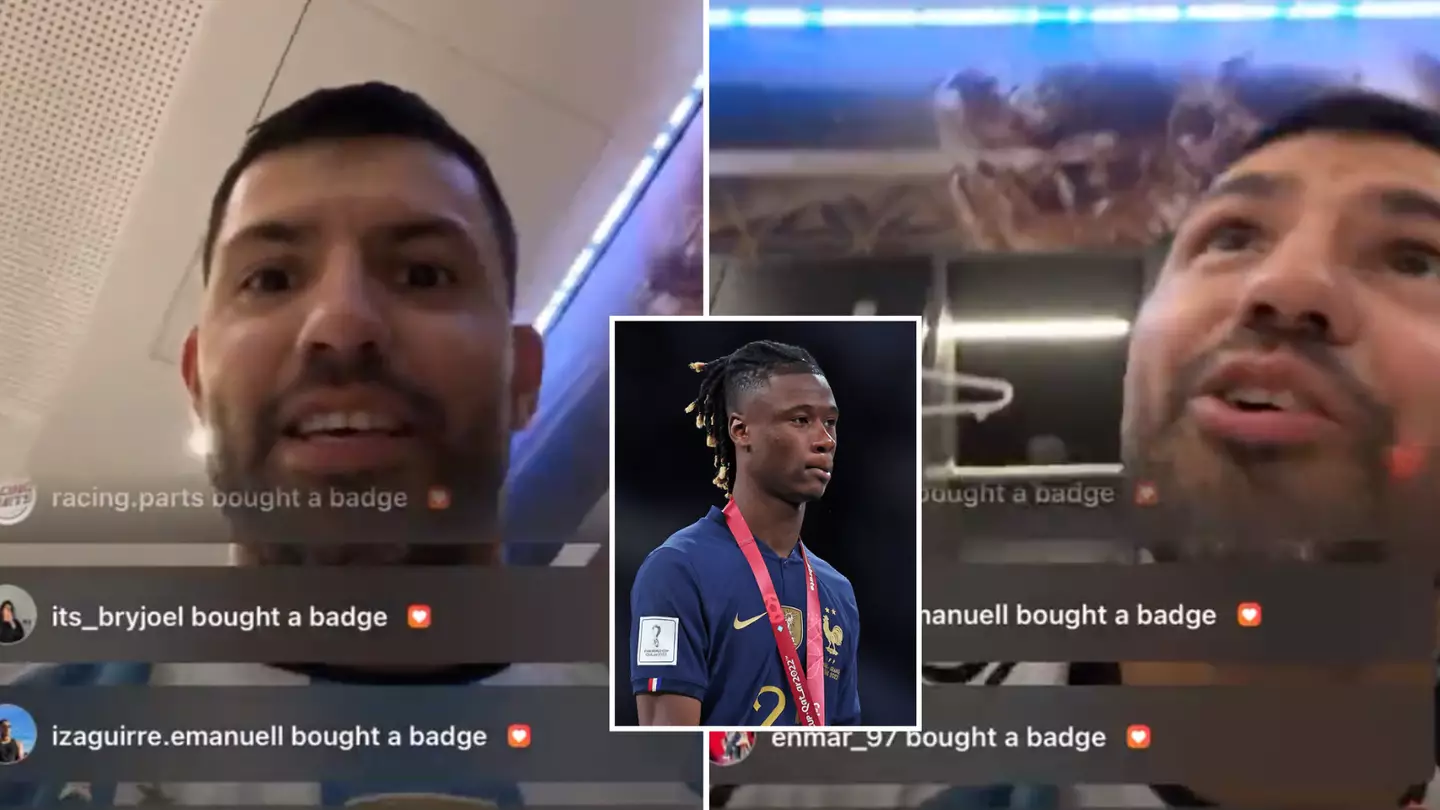 The bizarre reason behind Sergio Aguero calling out Eduardo Camavinga has been revealed