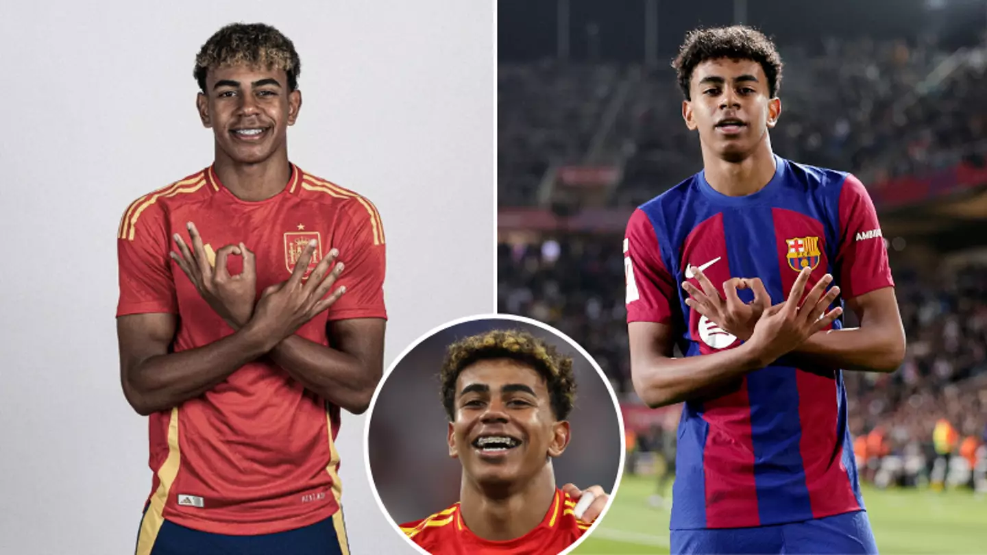 The incredible hidden meaning behind Lamine Yamal's goal celebration in Spain's win over France