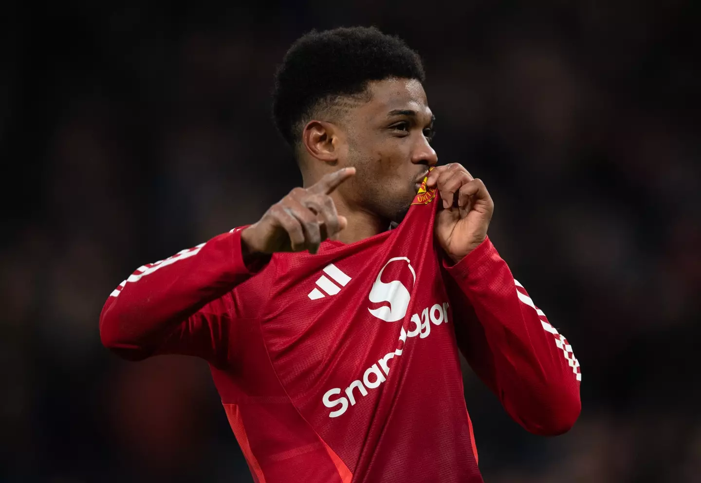Amad has been United's standout performer this season. Image credit: Getty