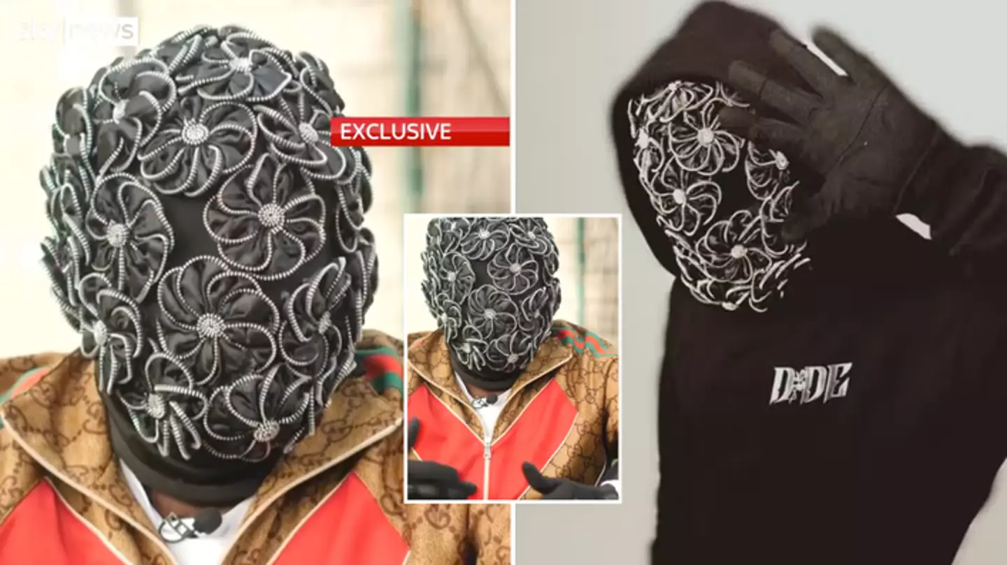 Masked rapper Dide who claims to be a Premier League player reveals clues to true identity