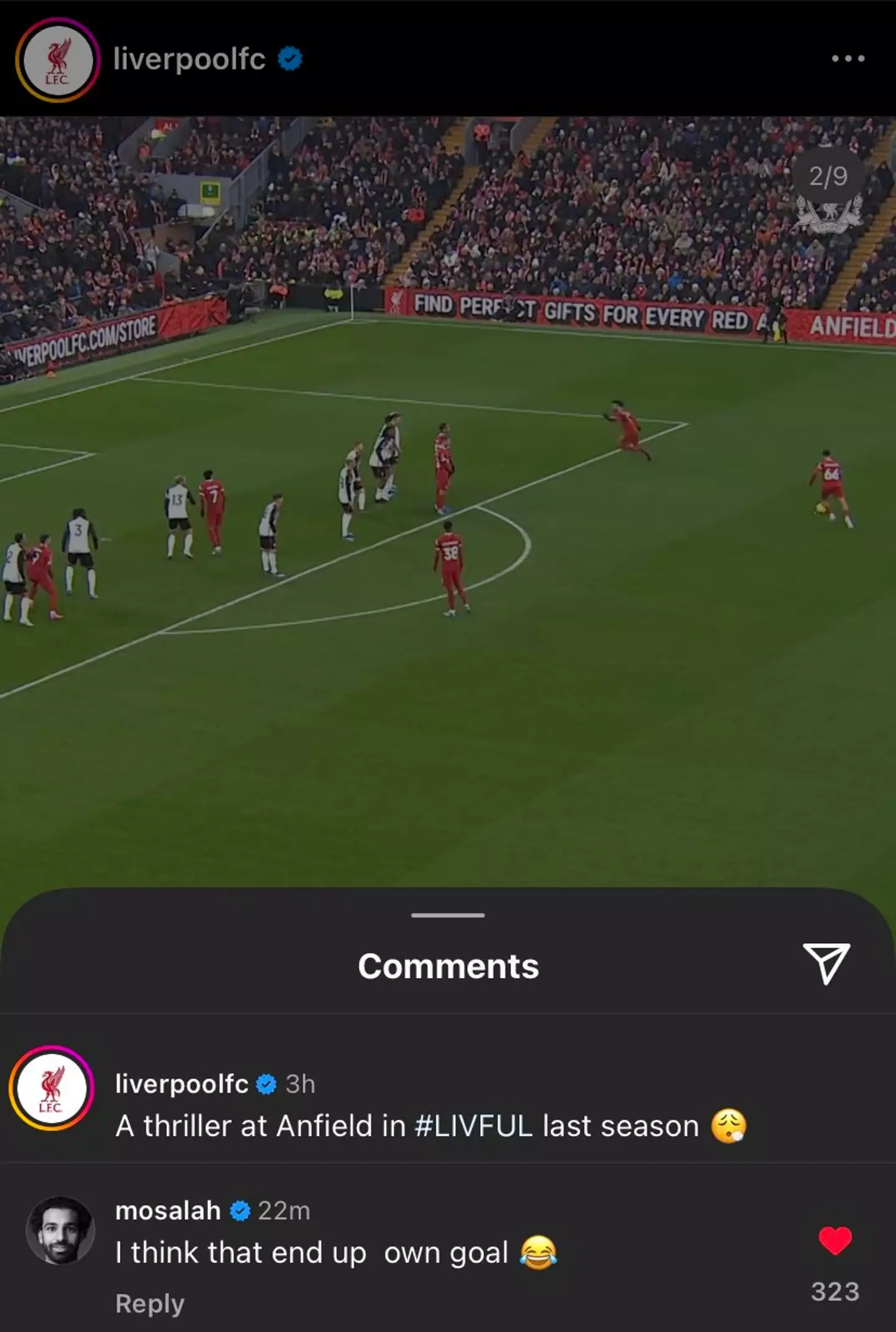 Image credit: Instagram/liverpoolfc