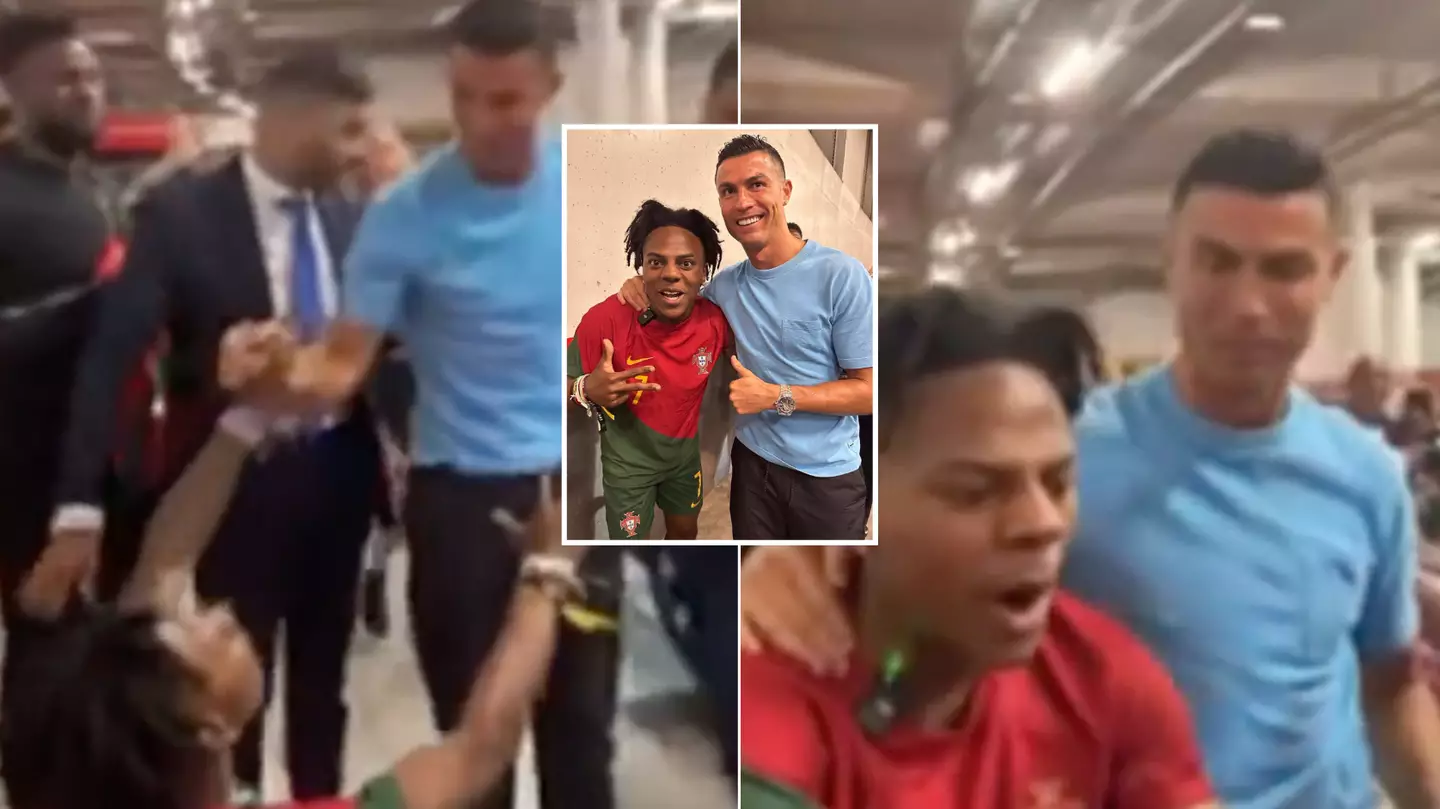 IShowSpeed finally meets Cristiano Ronaldo, he couldn't believe it