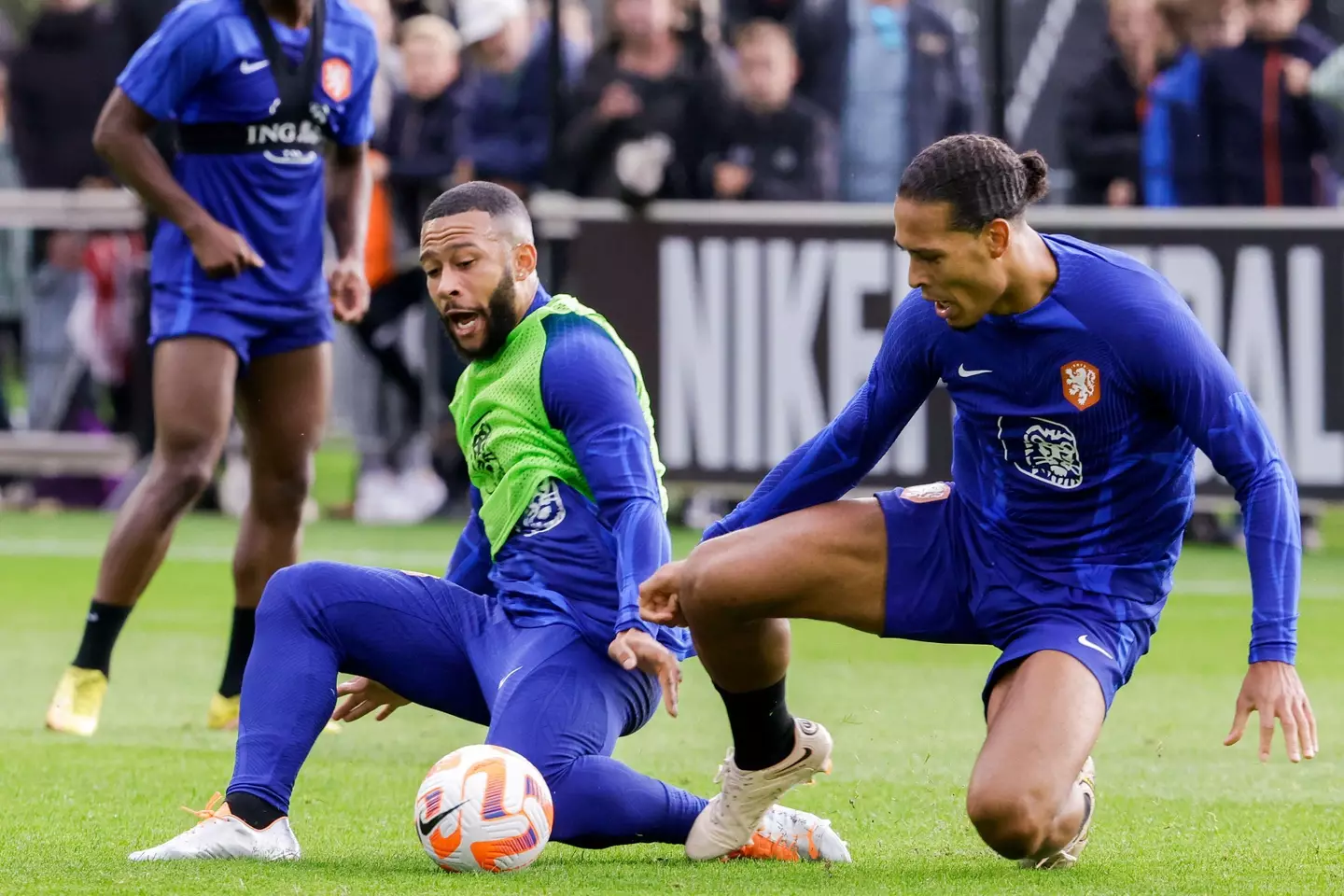 The forward is on international duty, where he's clearly happier. Image: Alamy