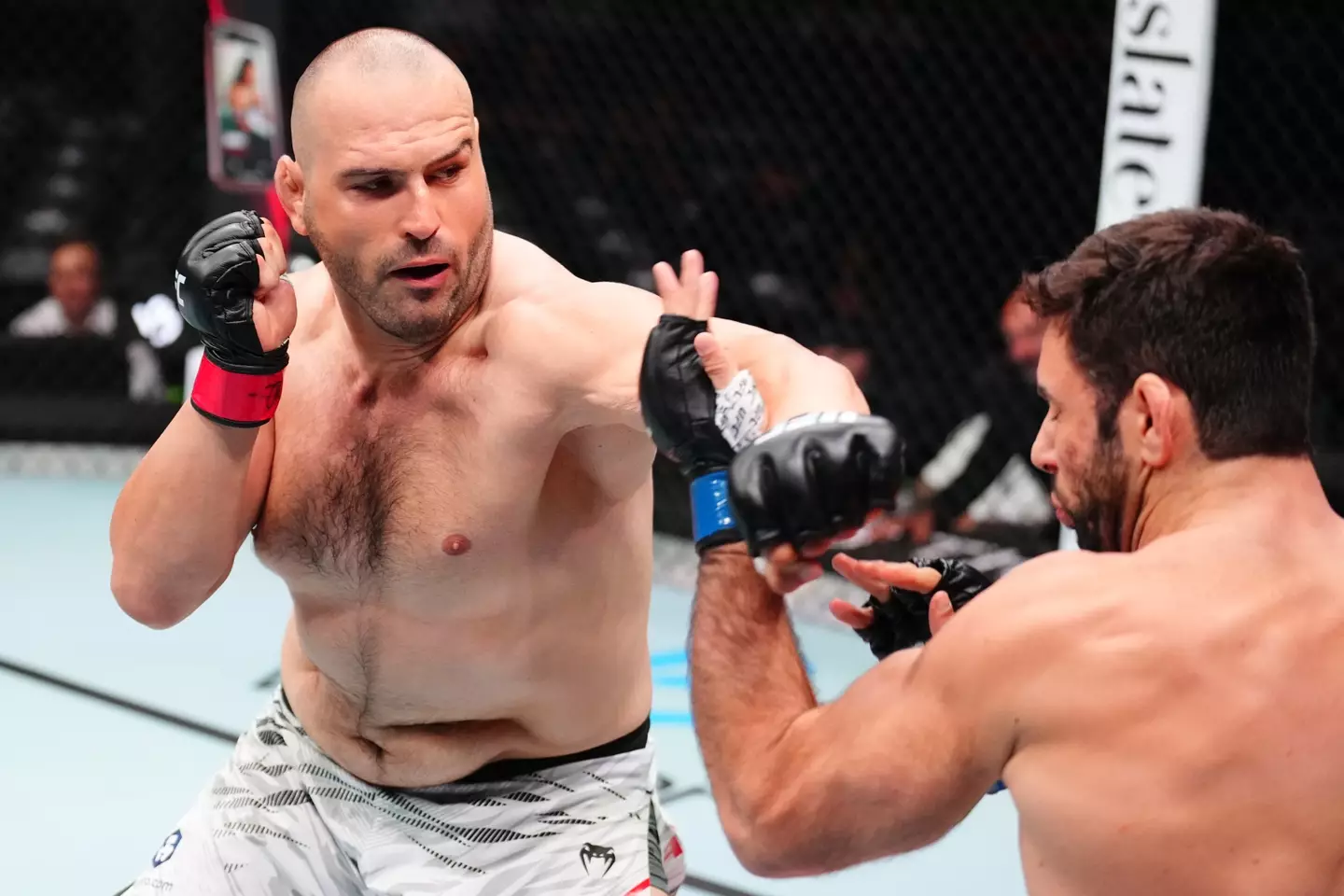 Martin Buday in action against Marcus Buchecha at UFC Abu Dhabi. Image: Getty