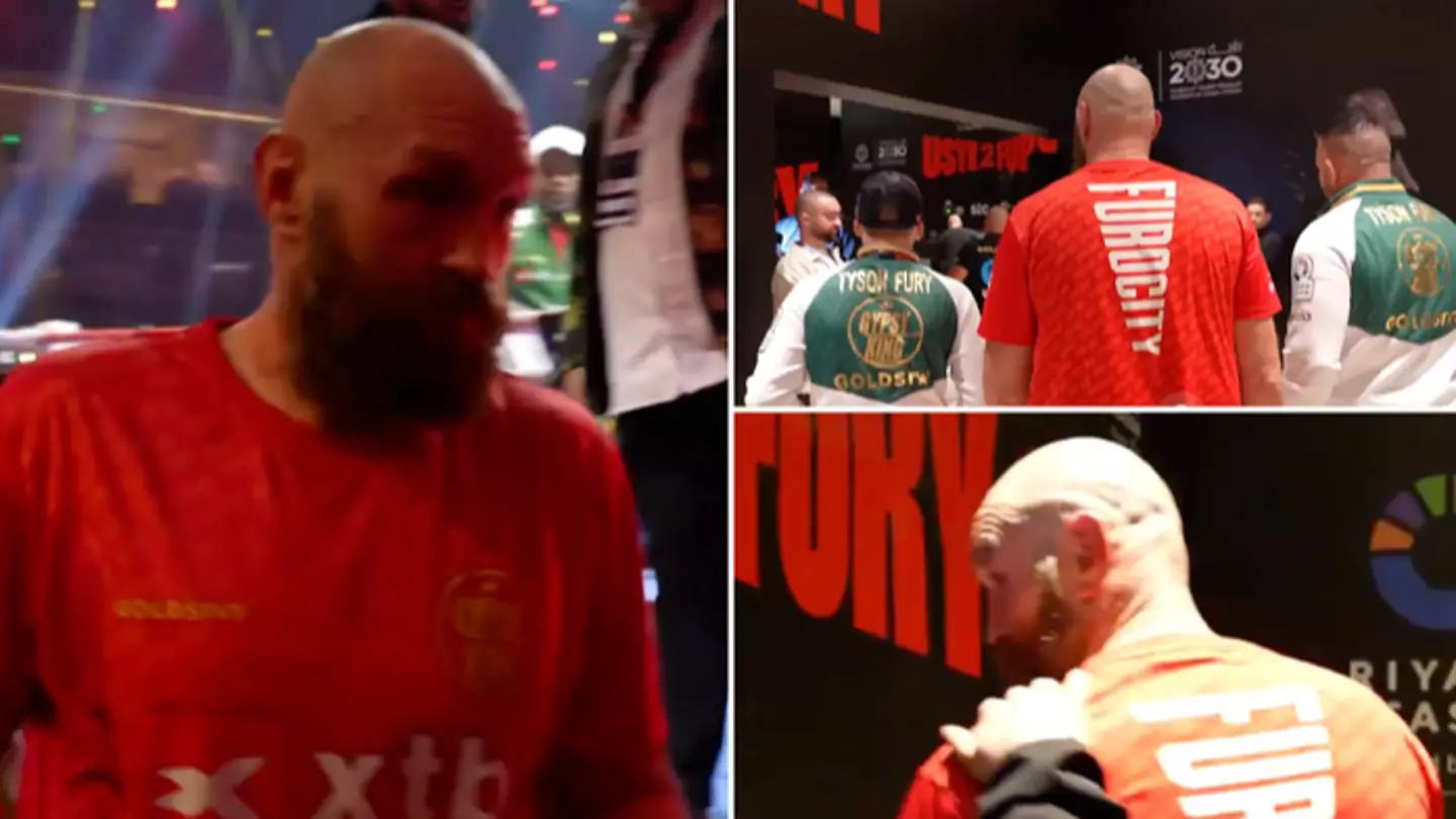 New backstage footage of Tyson Fury emerges after Oleksandr Usyk defeat and it doesn't look good