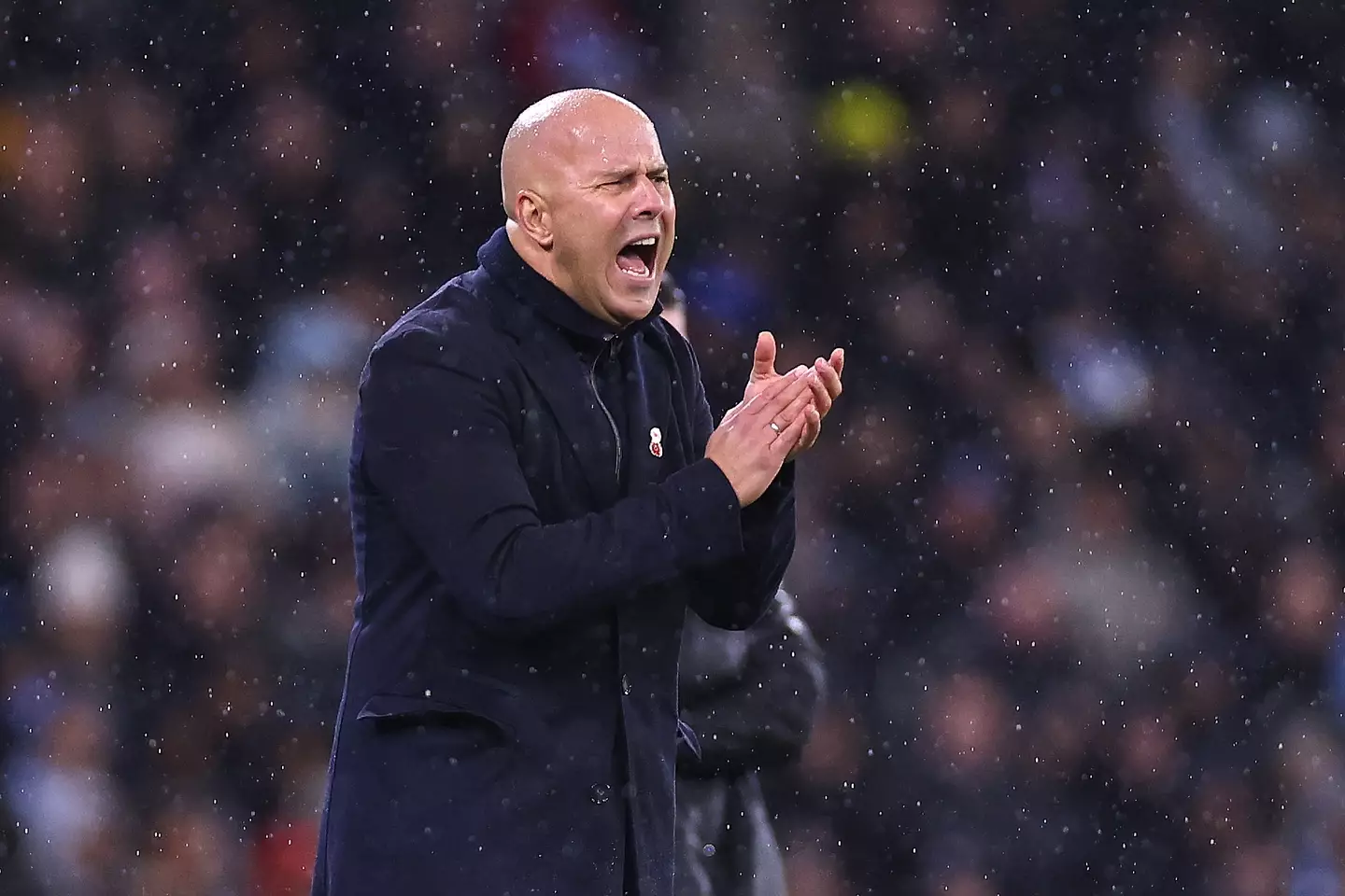 Arne Slot is under pressure at Anfield. Image: Getty