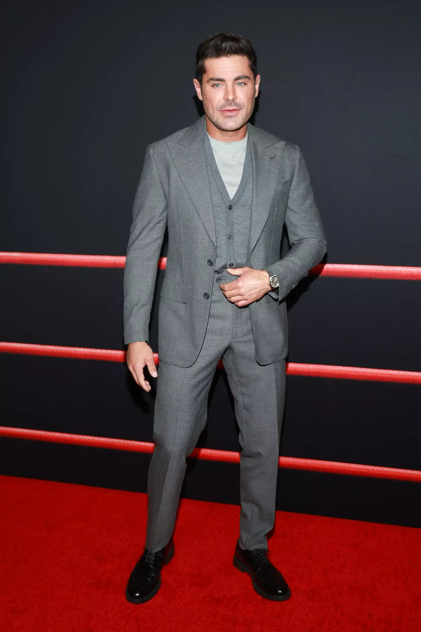 Zac Efron at the Los Angeles Premiere Of A24's "The Iron Claw"- Getty