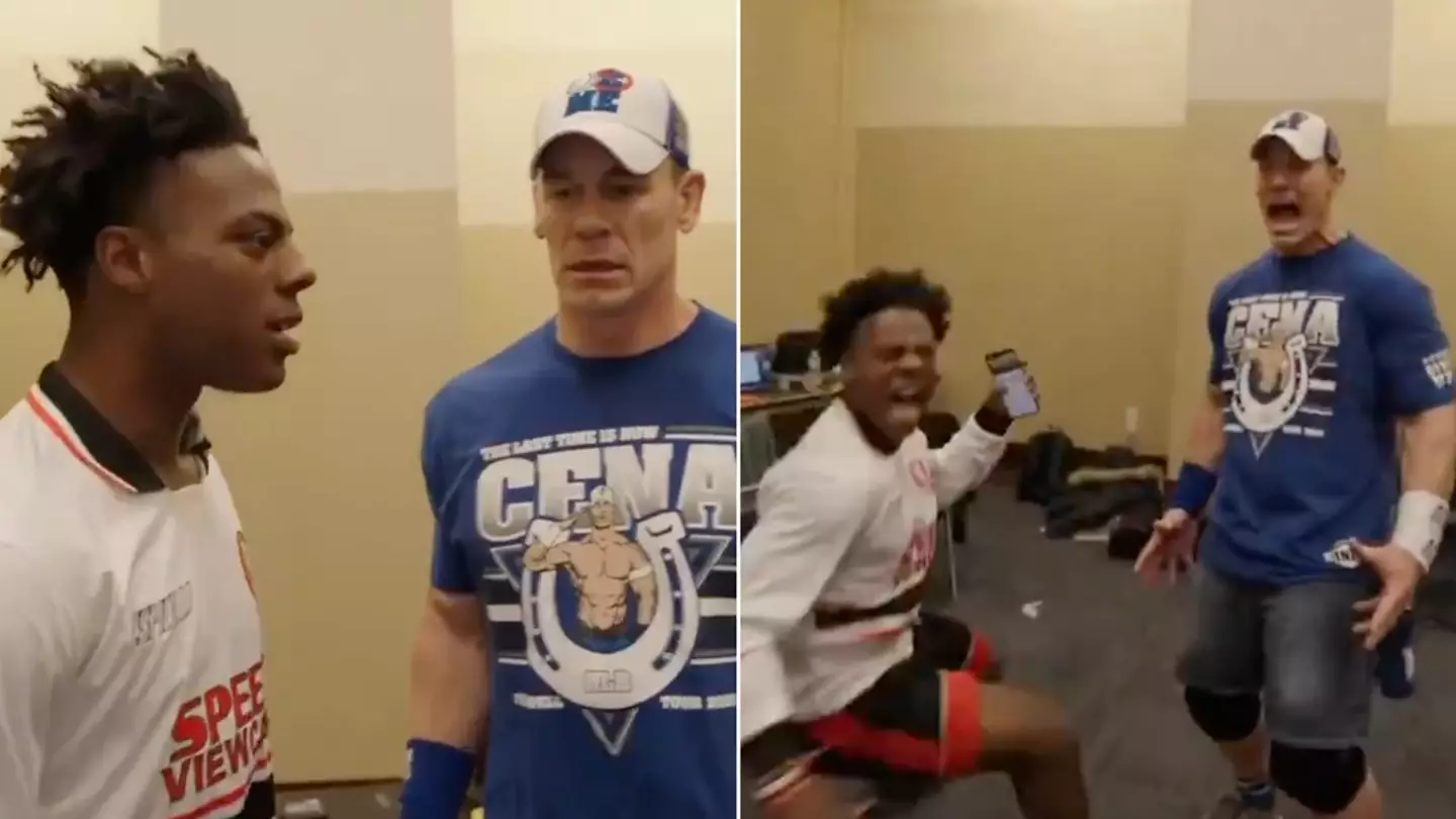 Speed's interaction with John Cena at the WWE Royal Rumble is going viral and it's incredible