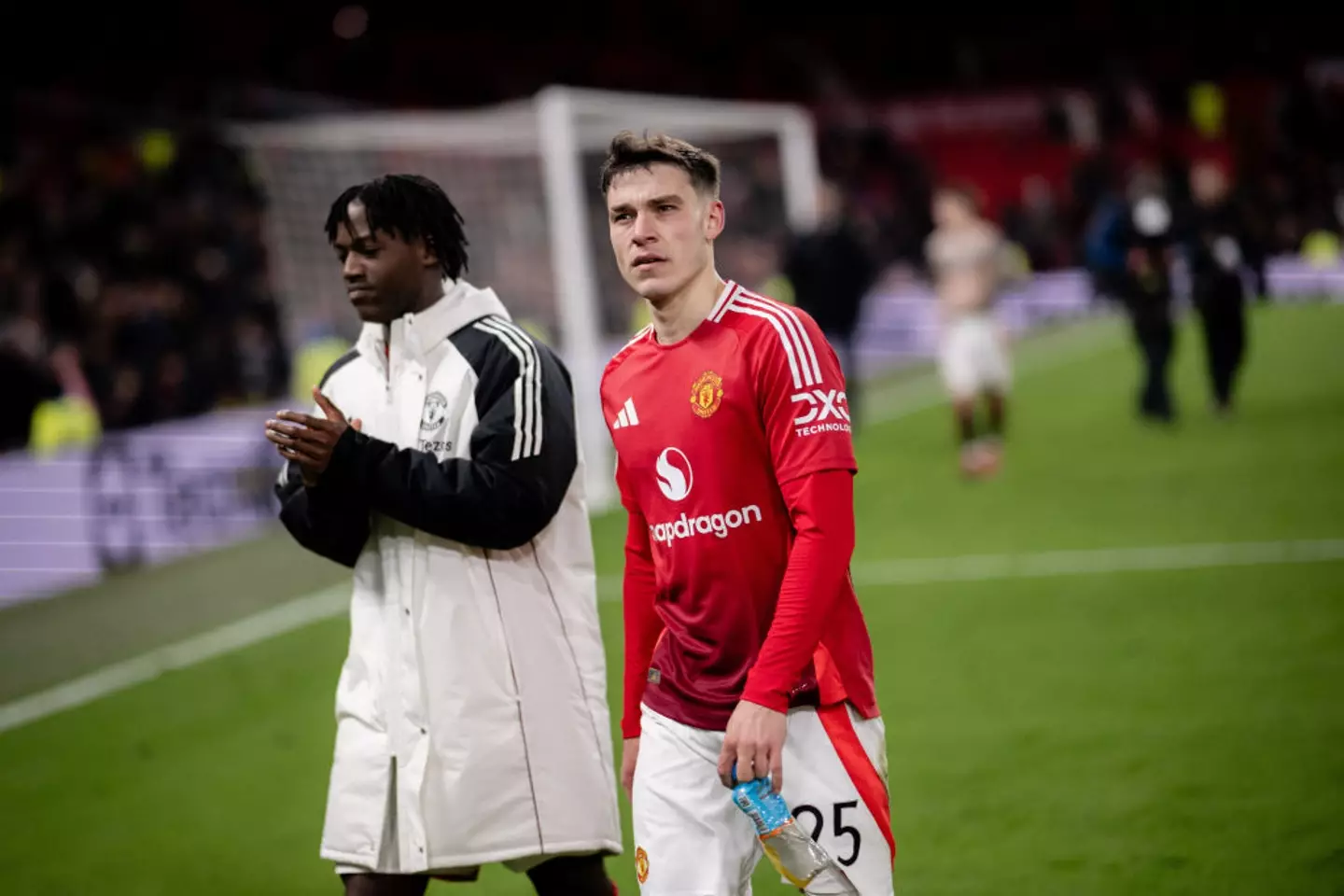 United could be without Manuel Ugarte and Kobbie Mainoo against Spurs (Credit:Getty)