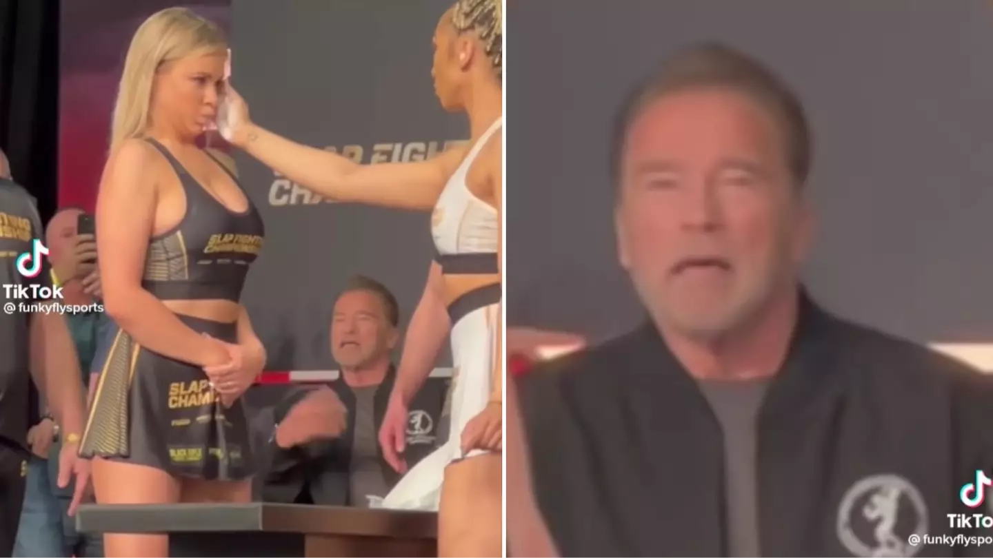 Arnold Schwarzenegger’s reaction during Slap Fighting Championship has gone viral