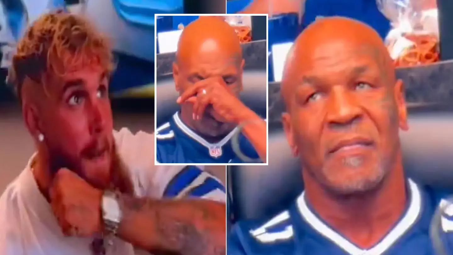 Fans think 'Iron Mike' has returned after seeing revealing footage of Mike Tyson and Jake Paul at NFL game