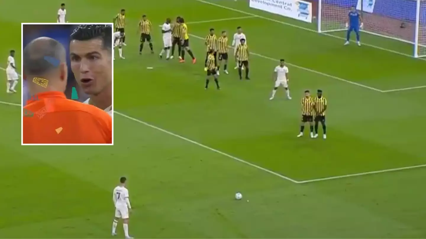 Cristiano Ronaldo took the worst free-kick of his career for Al Nassr against Al Ittihad